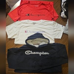 Champion Kids' Red, White, and Navy Tee Set